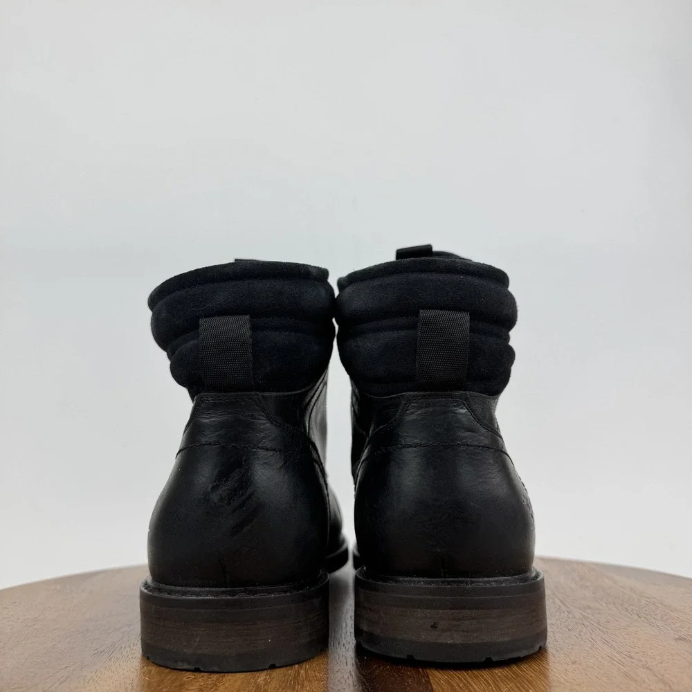 Mens‎ Rodd & Dunn Dunedin Military Black Leather Cap Toe Combat Boots Size 13 M